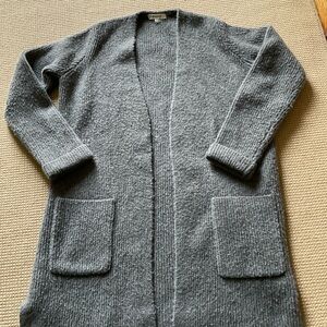 Cozy Gray Women's Sweater Cardigan